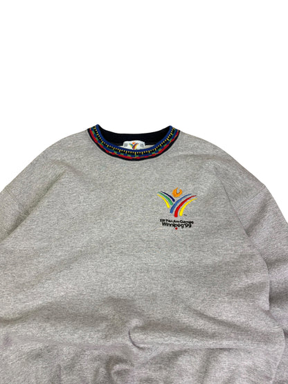 Vintage 3d Knit Pan Am games Crewneck
