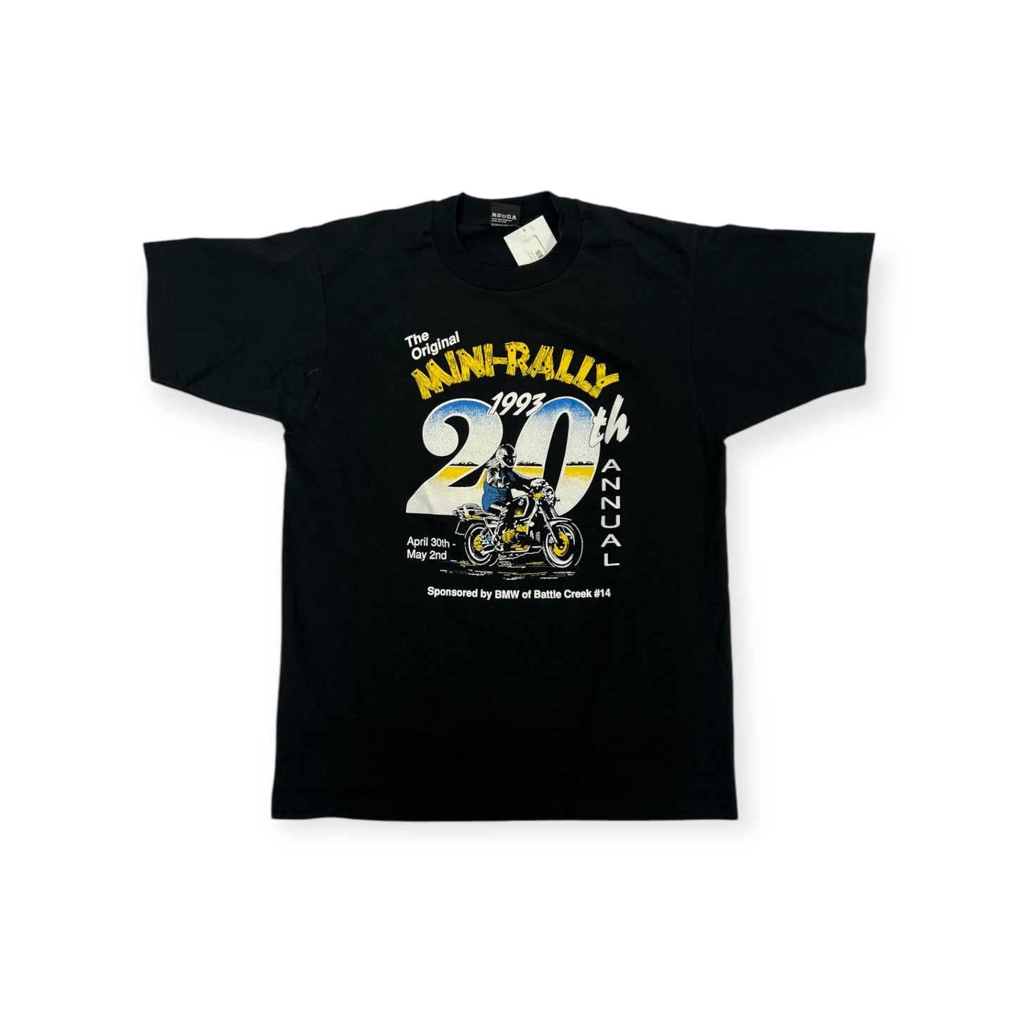 Vintage 1993 Min-Rally 20th Annual T-shirt Size Large