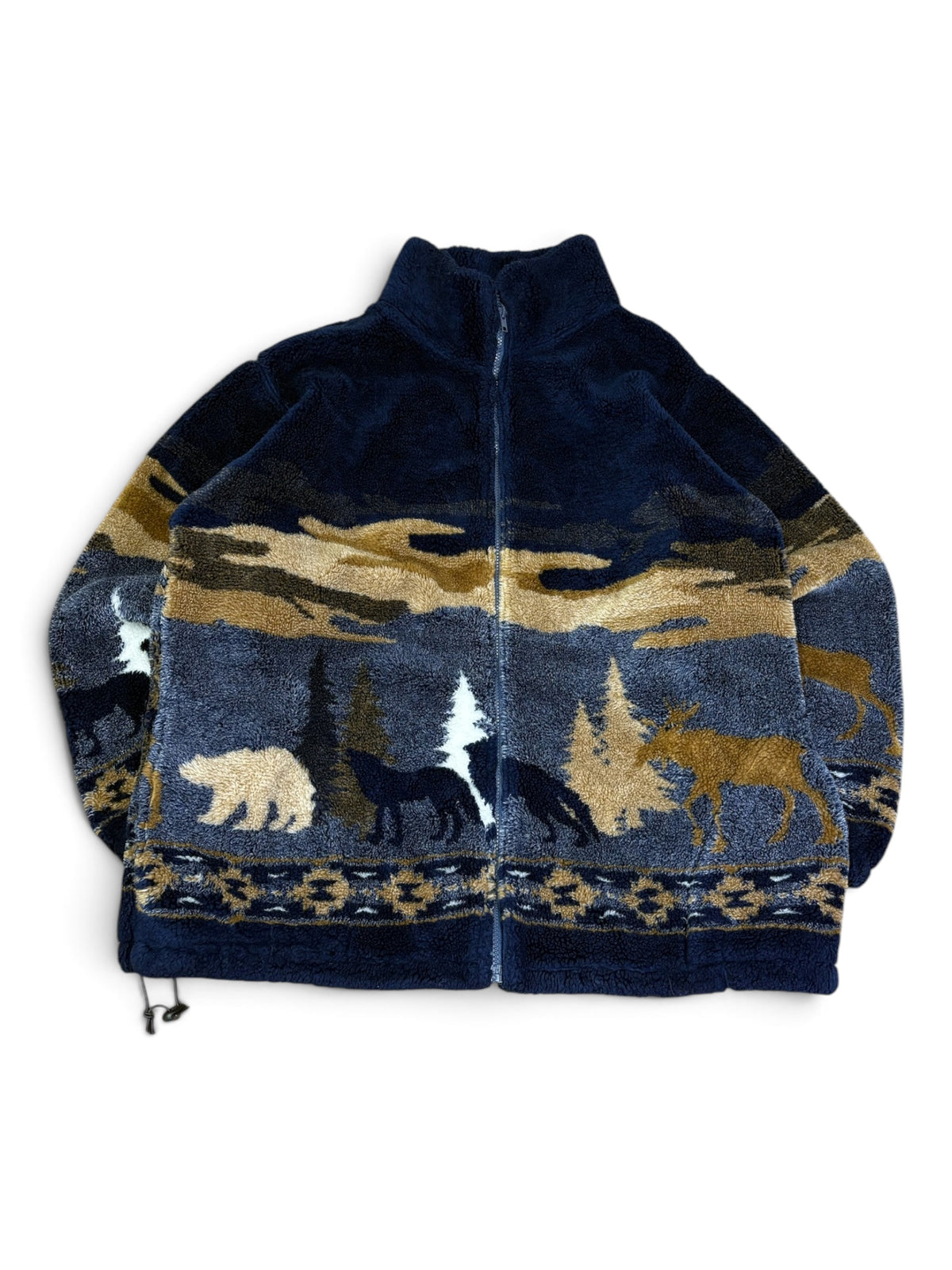 Vintage Black Mountain Sherpa Light Jacket