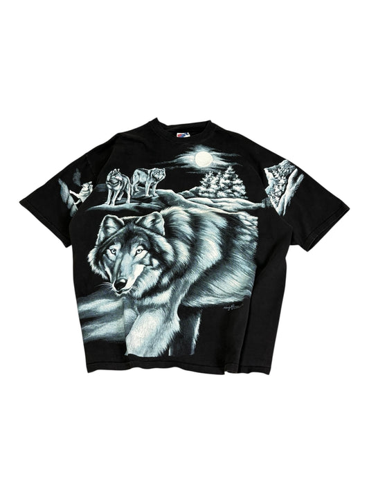 Vintage Wolf AOP T-shirt