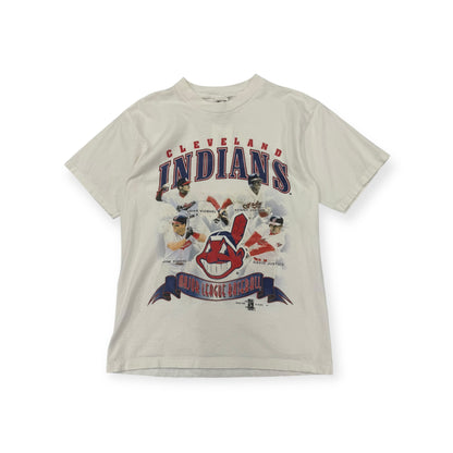 Vintage 1999 Cleveland Indians Roster T-shirt SIze Medium