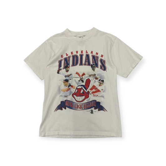 Vintage 1999 Cleveland Indians Roster T-shirt SIze Medium