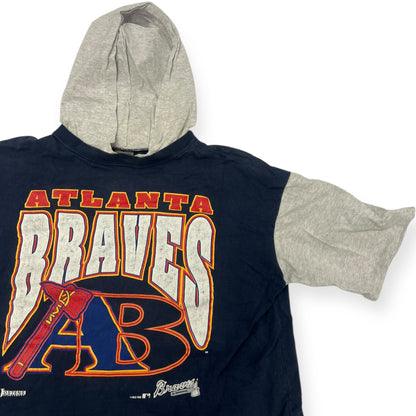 Vintage 90's Atlanta Braves Hoodie T-shirt Size XL