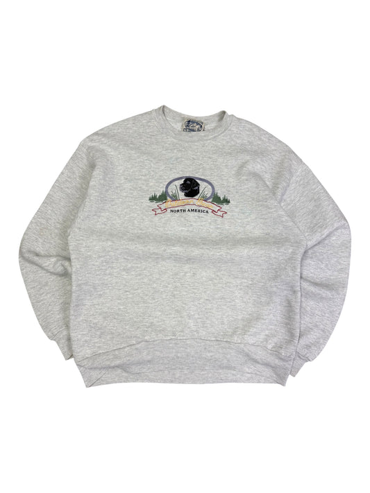 Vintage North America Black Labrador Crewneck