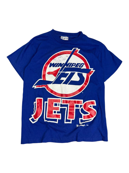 Vintage Winnipeg Jets Signed T-shirt