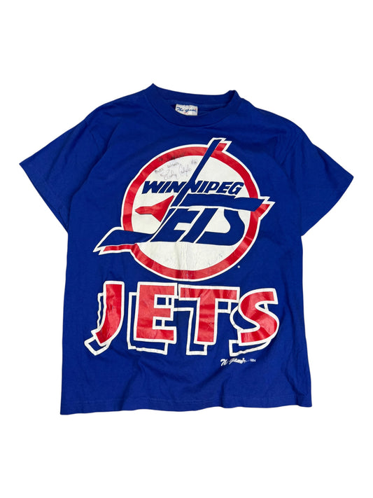 Vintage Winnipeg Jets Signed T-shirt