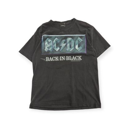 Vintage 2001 AC DC Back in Black Concert T-shirt Size Large