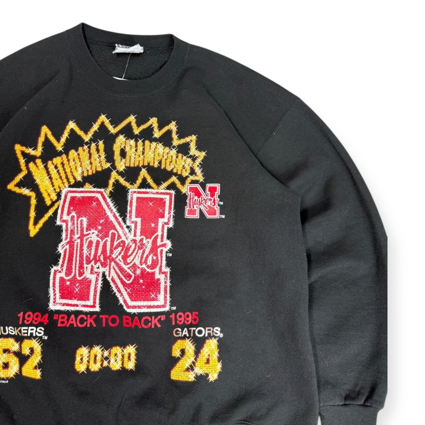 Vintage Nebraska Back To Back Champs Crewneck