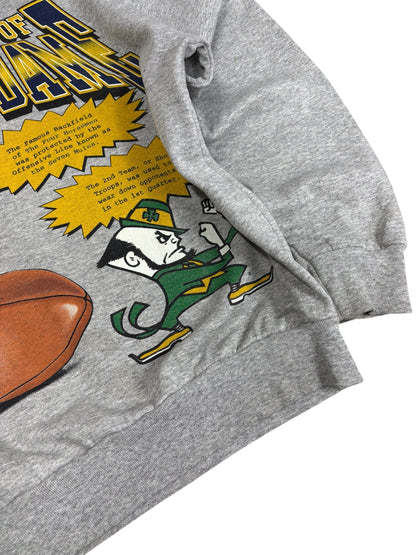 Vintage University Of Notre Dame AOP Crewneck