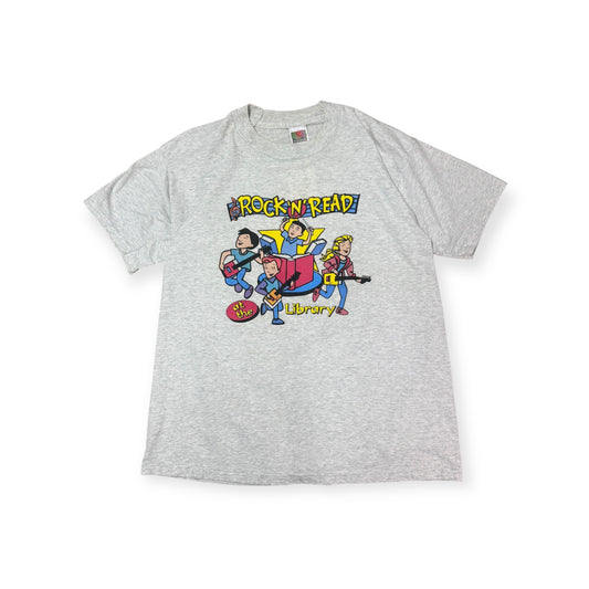Vintage Rock & Read at the library T-shirt (As Is)