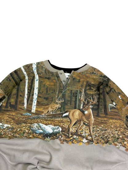 Vintage Artisan Deer AOP Crewneck