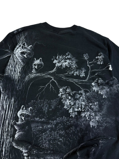 Vintage Racoon AOP T-shirt
