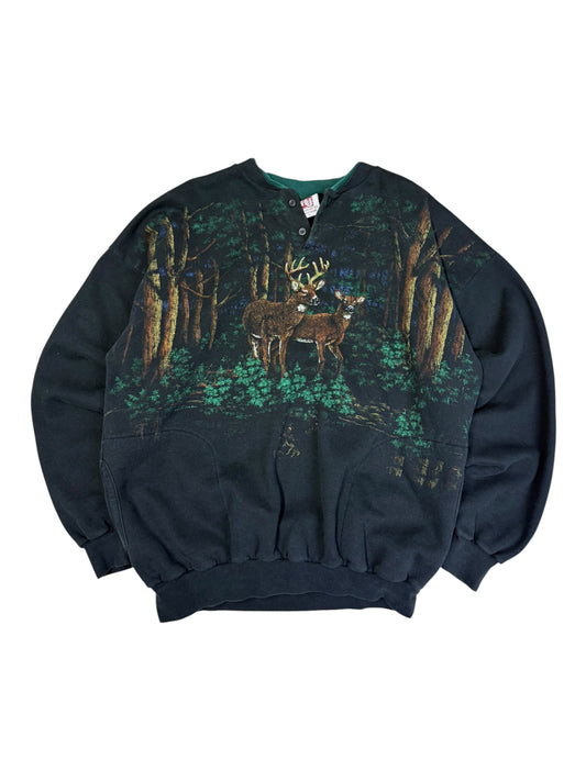 Vintage Deer Arts Ultd AOP Crewneck