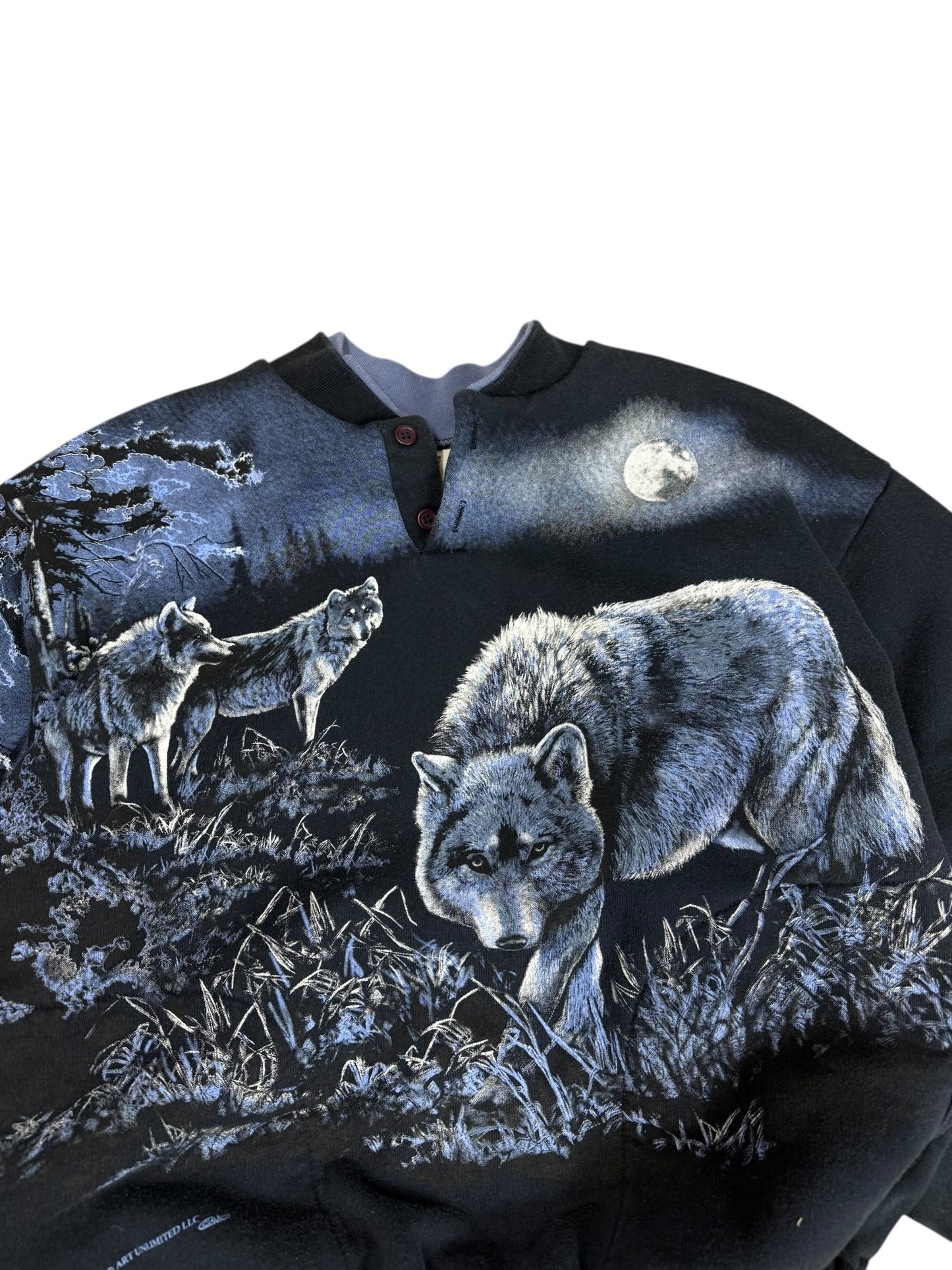 Vintage Wolf Arts Unlimited AOP Crewneck