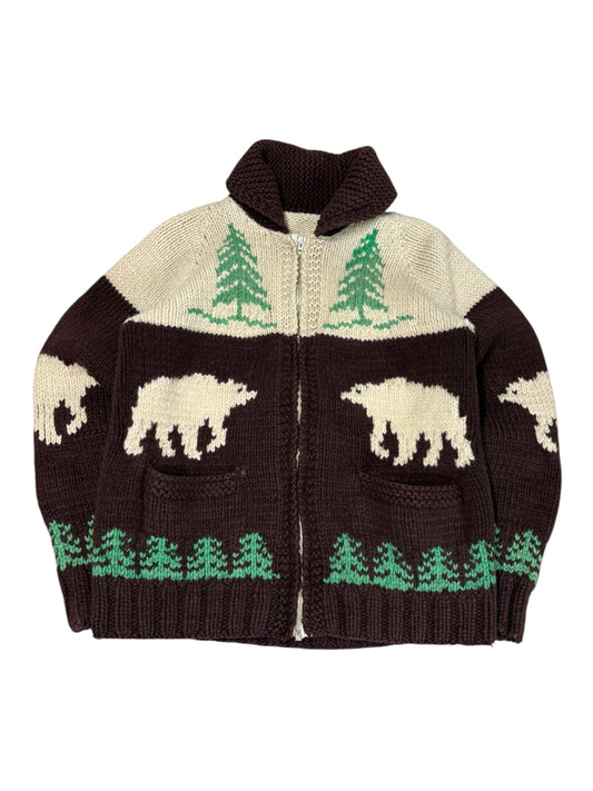 Vintage Bear Hand Knit Wool Cowichan