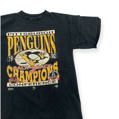 Vintage 1992 Penguins Back2Back Salem T-shirt