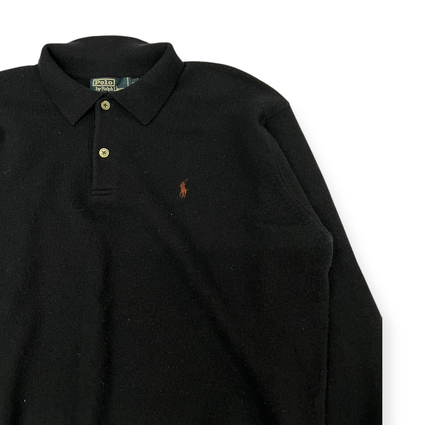 Vintage 90s Polo Collar Wool Sweater Size XL