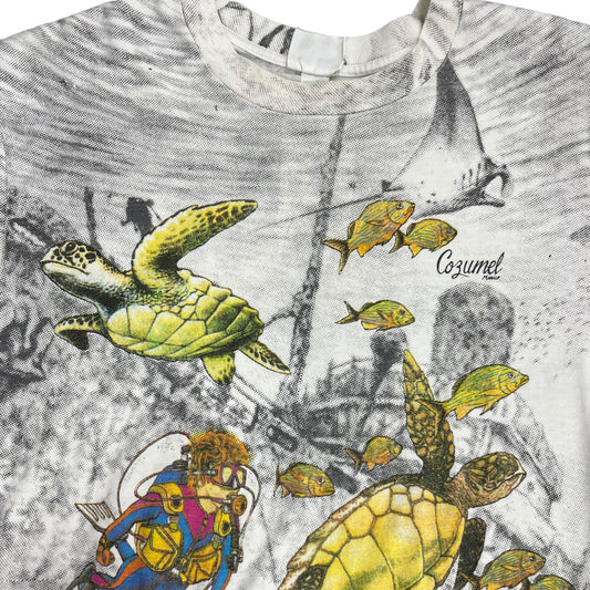 Turtles Swimming With A Scuba Diver T-Shirt