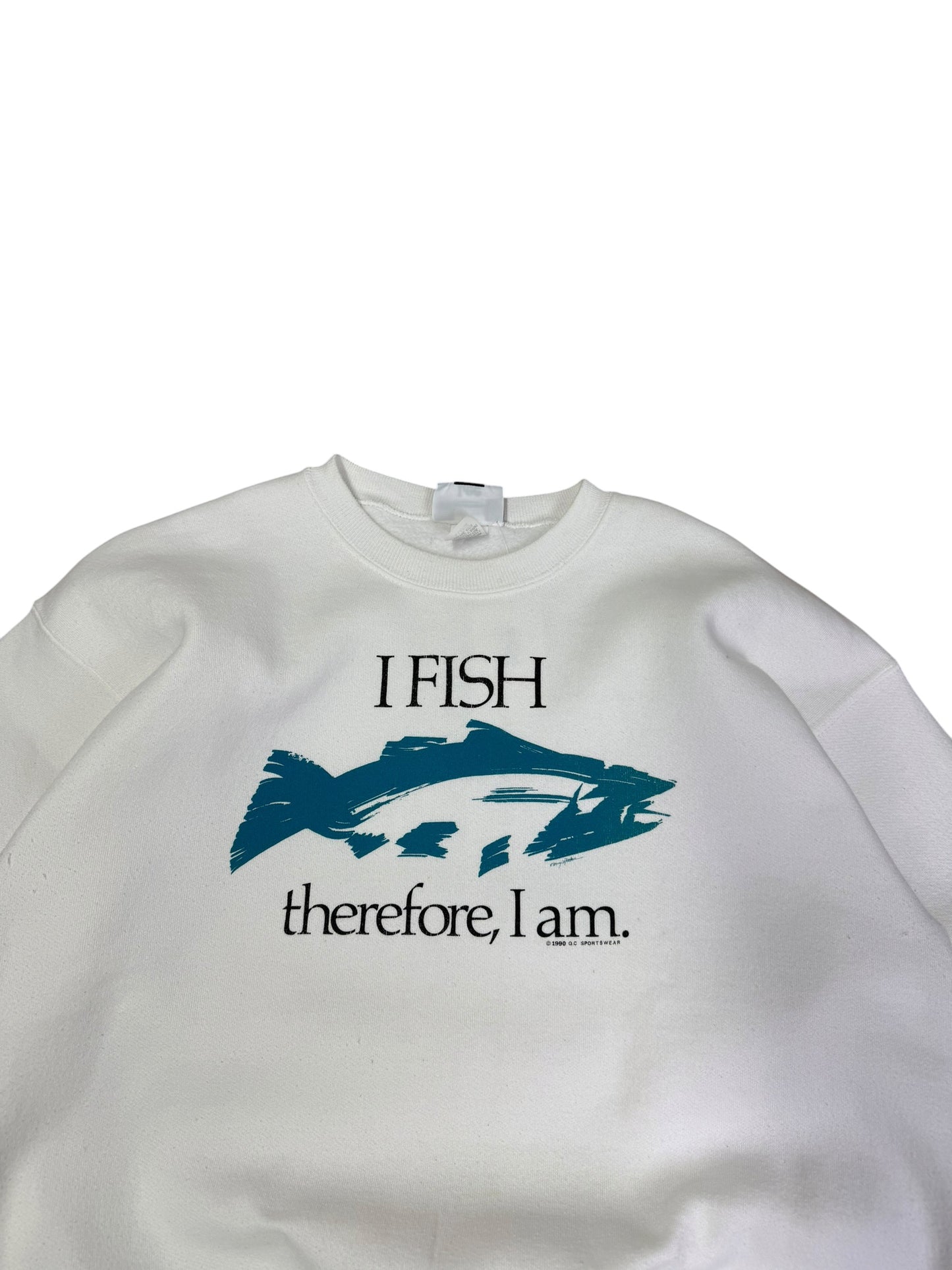 Vintage Fish Therefore I am Crewneck