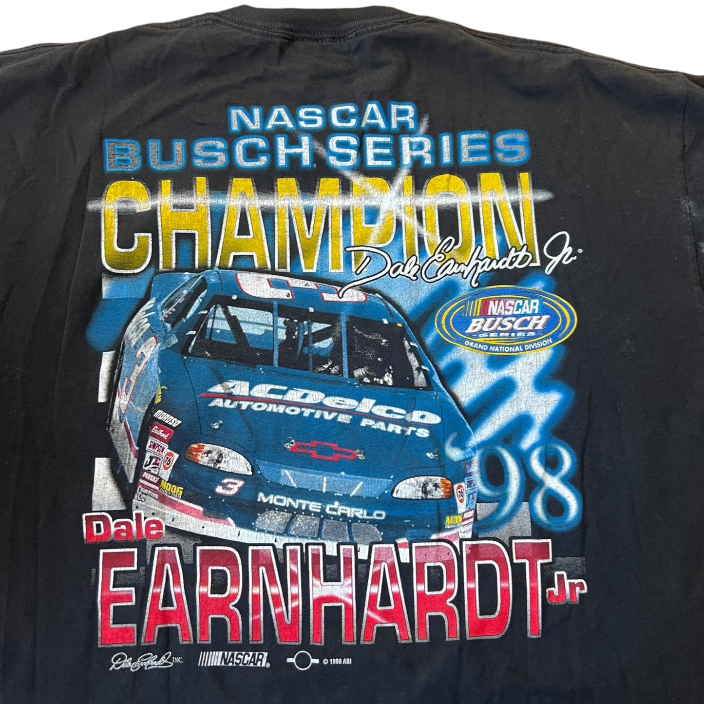 Dale Earnhardt Jr 1998 Nascar Busch Series Champion T-Shirt Size XL