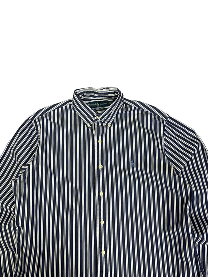 Vintage Polo Pinstripe Button Down Shirt