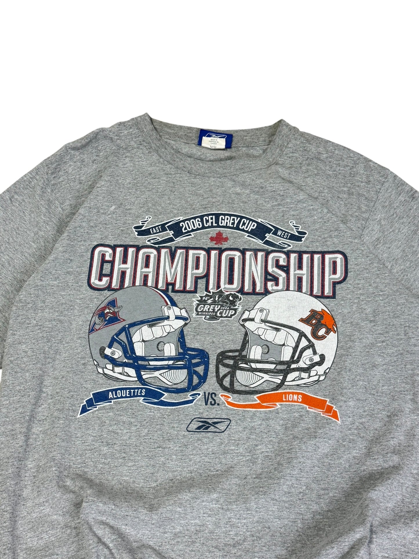 Vintage Cfl 2006 Grey Cup Helmet T-Shirt