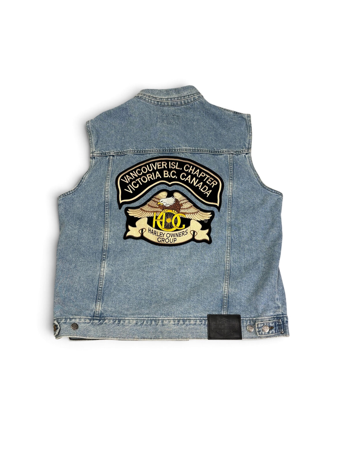 Vintage Harley Vancouver BC Denim Vest