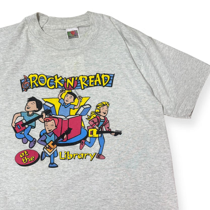 Vintage Rock & Read at the library T-shirt (As Is)