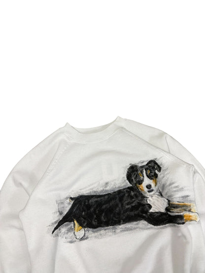 Vintage Painted Dog Crewneck