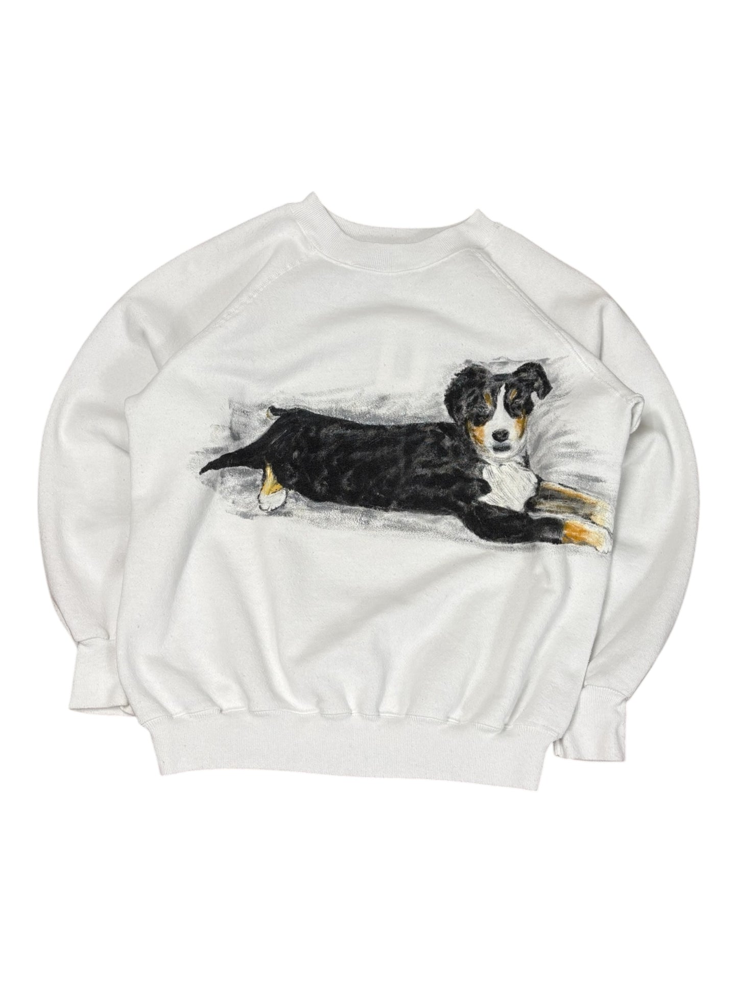 Vintage Painted Dog Crewneck