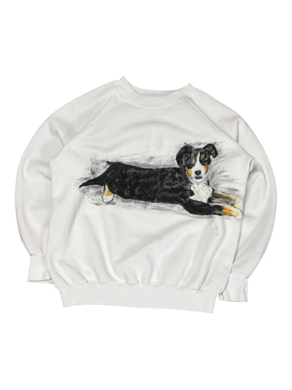 Vintage Painted Dog Crewneck