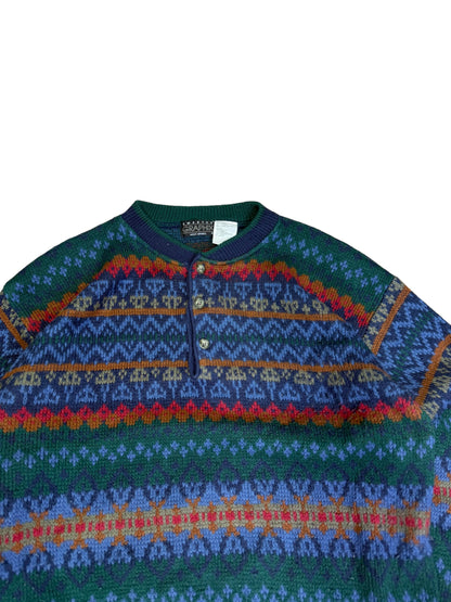 Vintage Sweater Graphix Henley Sweater