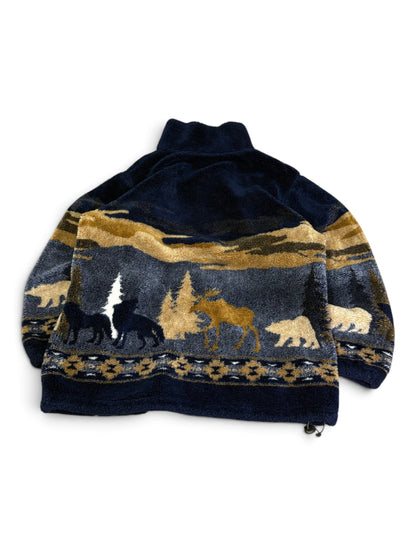 Vintage Black Mountain Sherpa Light Jacket