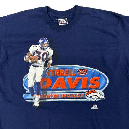 Vintage Terrell Davis Proplayer Denver Broncos T-shirt Size Large