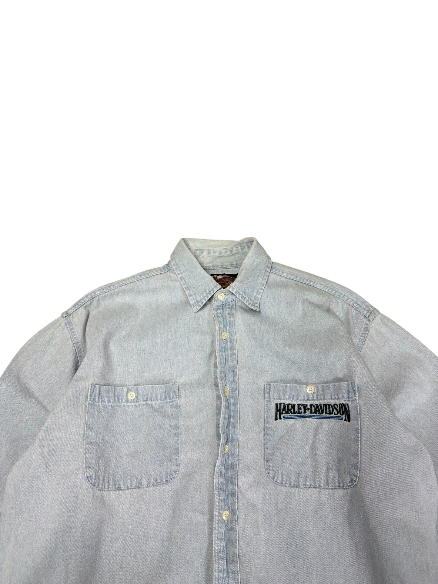 Vintage Harley Denim Button Up