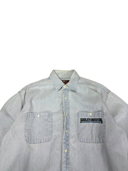 Vintage Harley Denim Button Up