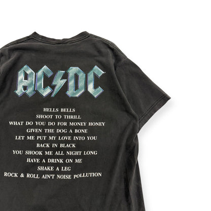 Vintage 2001 AC DC Back in Black Concert T-shirt Size Large