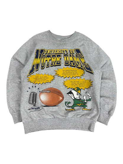 Vintage University Of Notre Dame AOP Crewneck