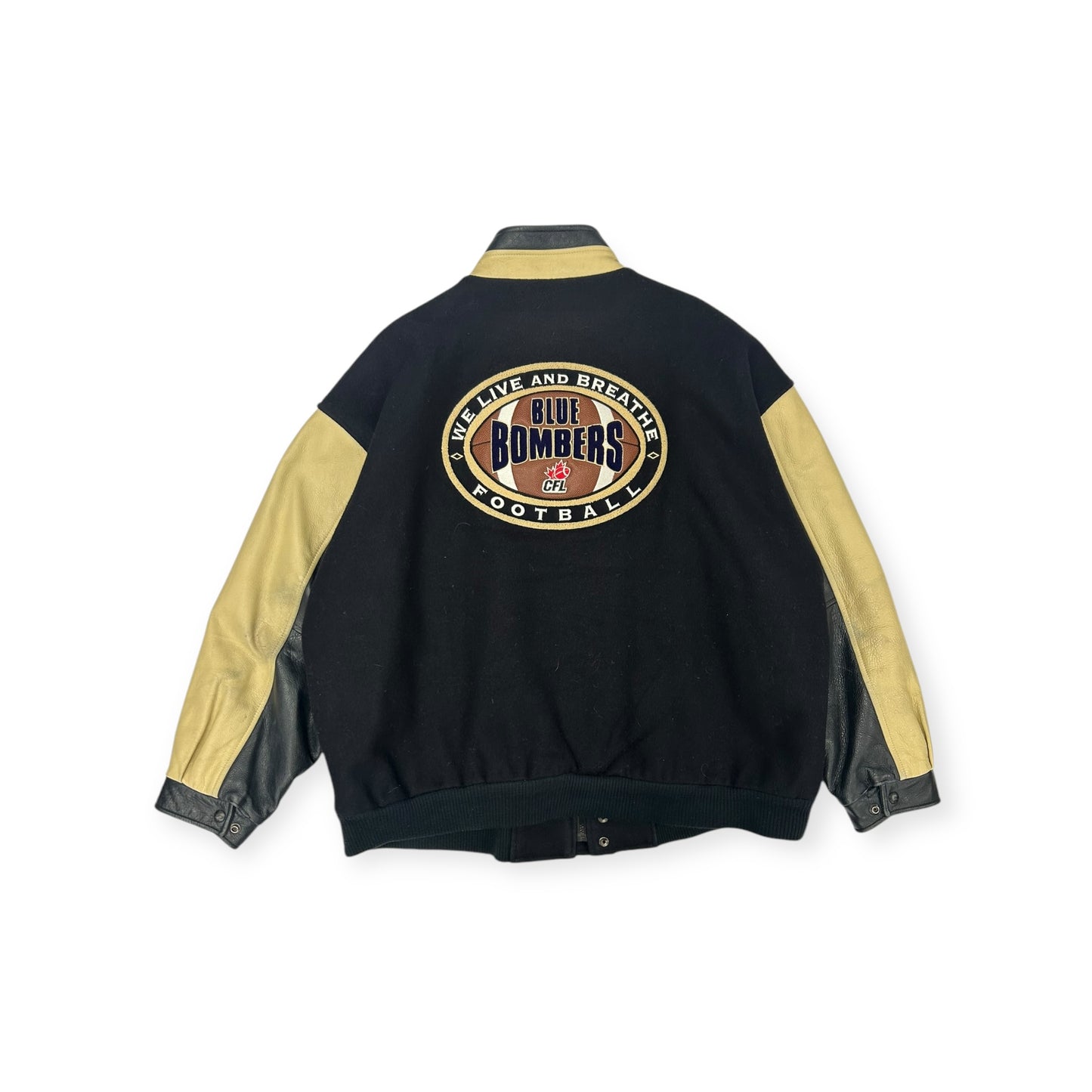 Vintage Winnipeg Blue Bombers Saxon Varisty Jacket Size 3XL