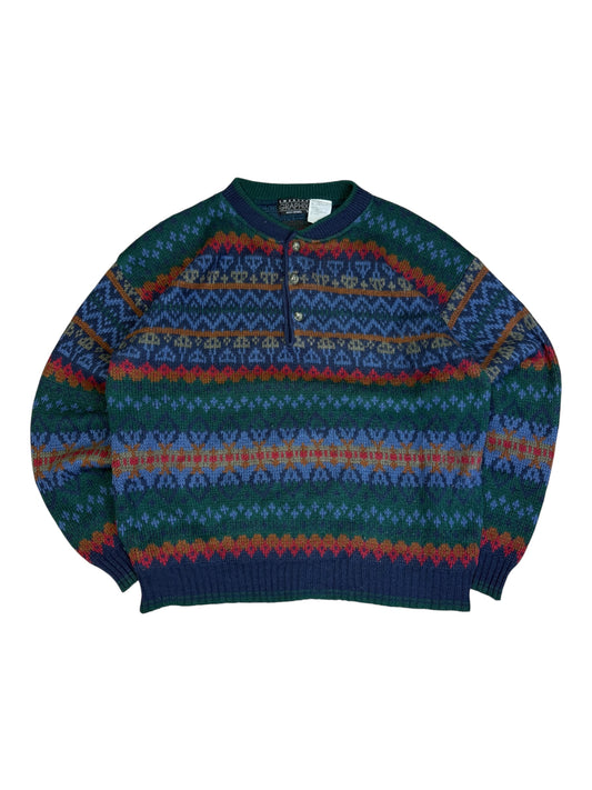 Vintage Sweater Graphix Henley Sweater