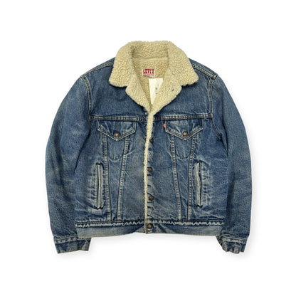 Vintage 80s Levis Sherpa Trucker Denim Jacket Size Large