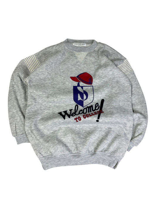 Vintage Welcome to College Graphic Crewneck