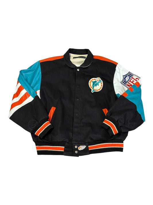 Vintage Jeff Hamilton Miami Dolphins Jacket