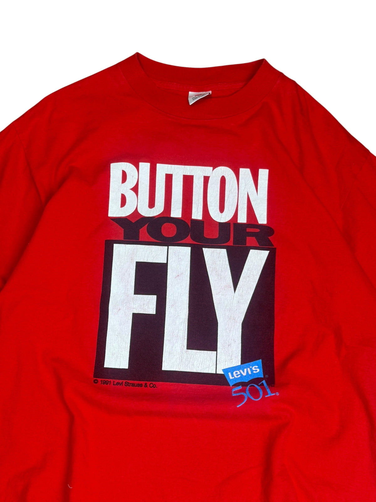 Vintage Levis 501 Button Fly T-shirt