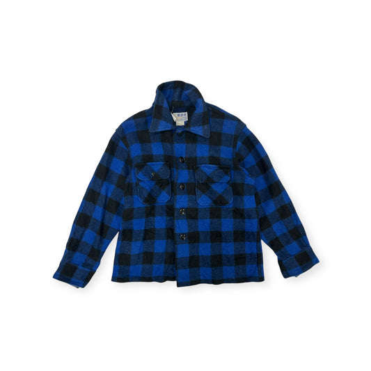 Blue Wool Plaid Size Medium