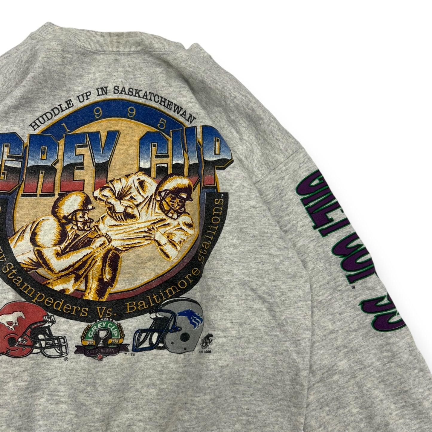 Grey Cup 1995 "Huddle Up in Sask' Crewneck