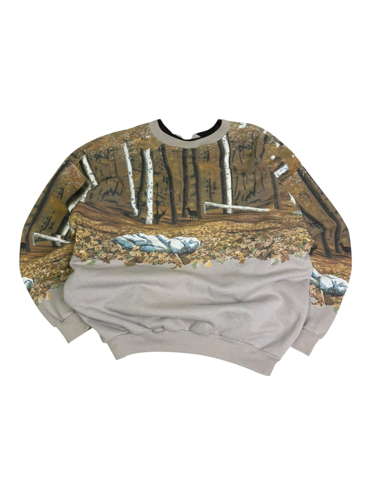 Vintage Artisan Deer AOP Crewneck