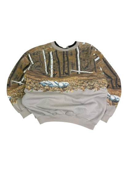 Vintage Artisan Deer AOP Crewneck