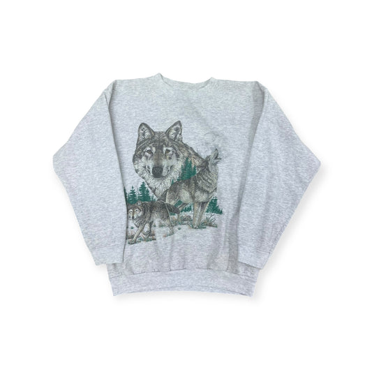 Vintage Wolves Cotton Grove Crewneck