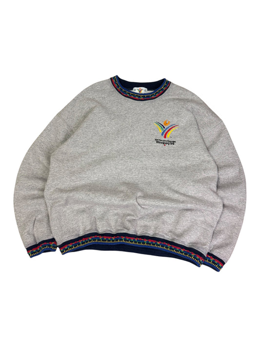 Vintage 3d Knit Pan Am games Crewneck